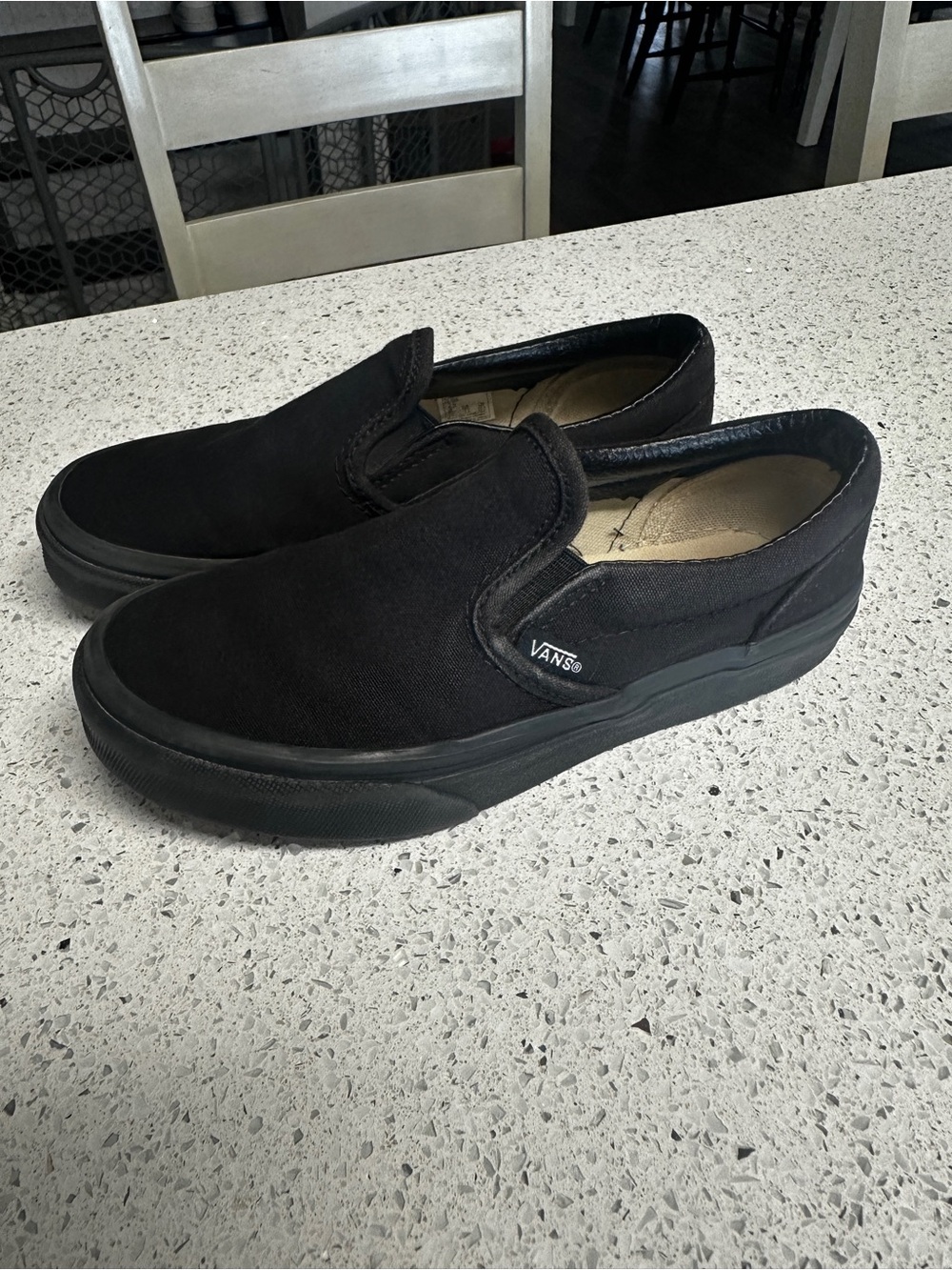 Vans Classic Slip-On Youth Shoes - Black